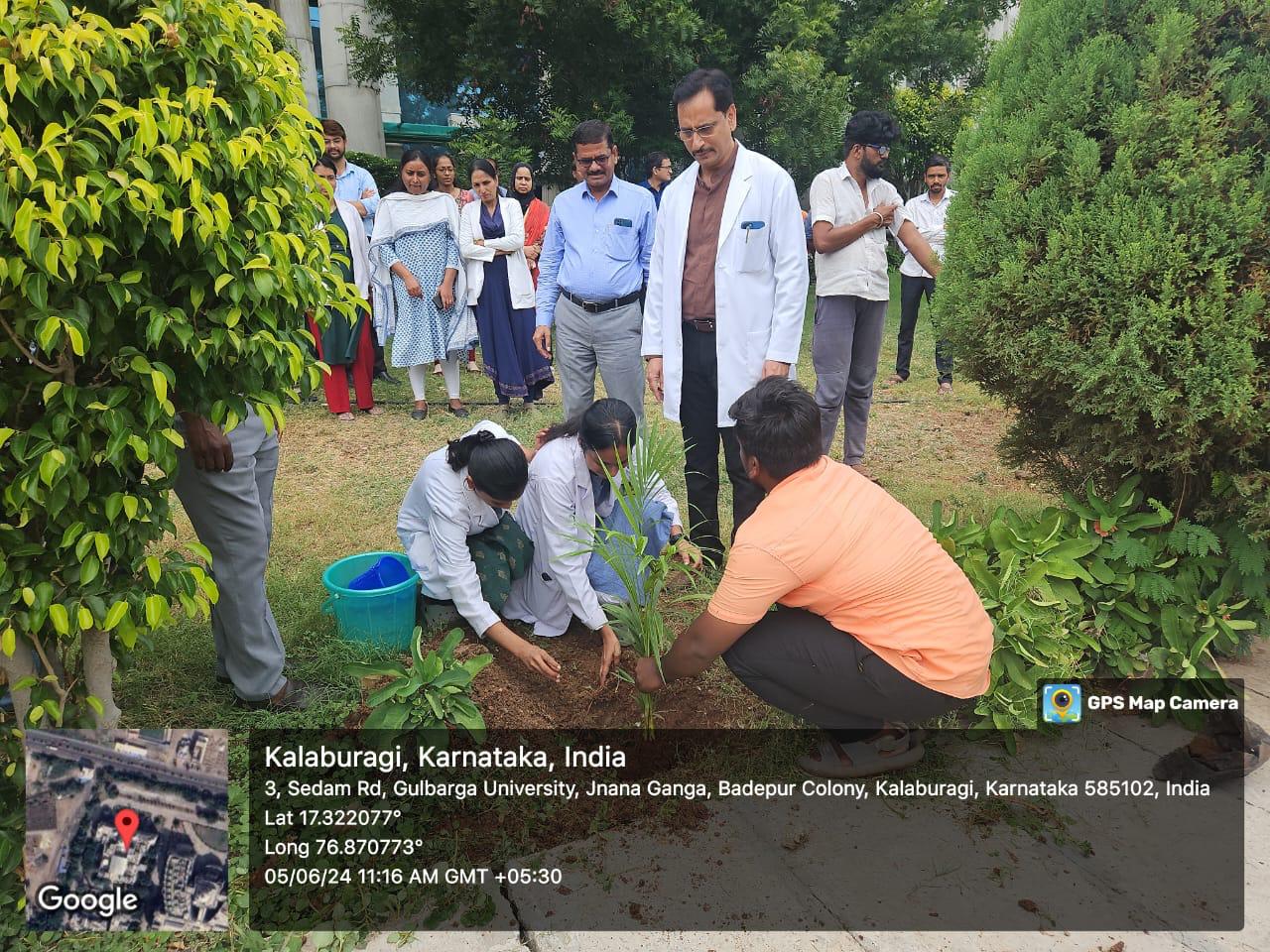 Observance of World Environment Day 2024 at ESIC Dental College and Hospital, Kalaburagi